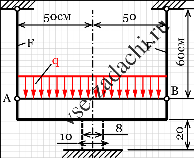 Задача 5-1-4-11 | Сопротивление материалов