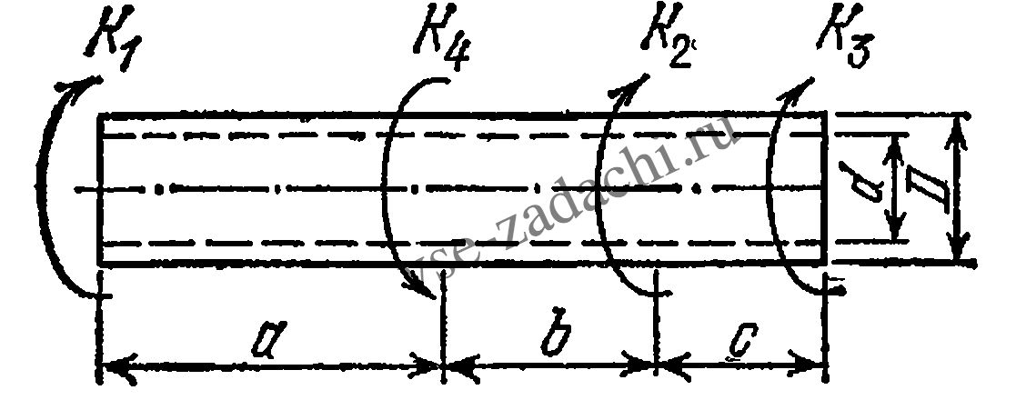 Задача 5-2-3-10 | Сопротивление материалов