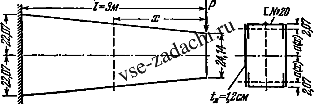 Задача 5-5-2-23 | Сопротивление материалов