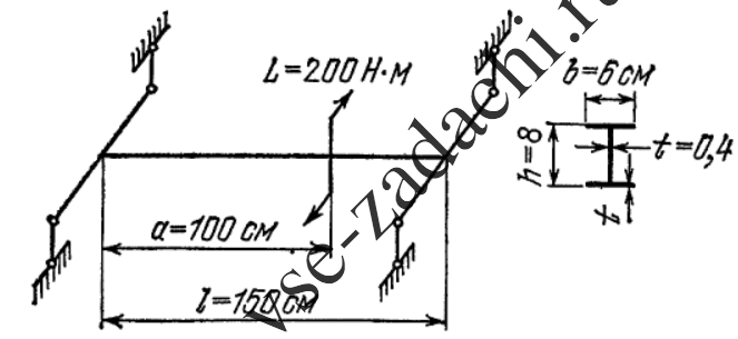 Задача 5-5-6-1 | Сопротивление материалов