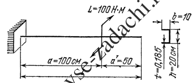 Задача 5-5-6-2 | Сопротивление материалов