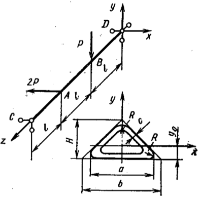 Задача 5-6-1-40 | Сопротивление материалов