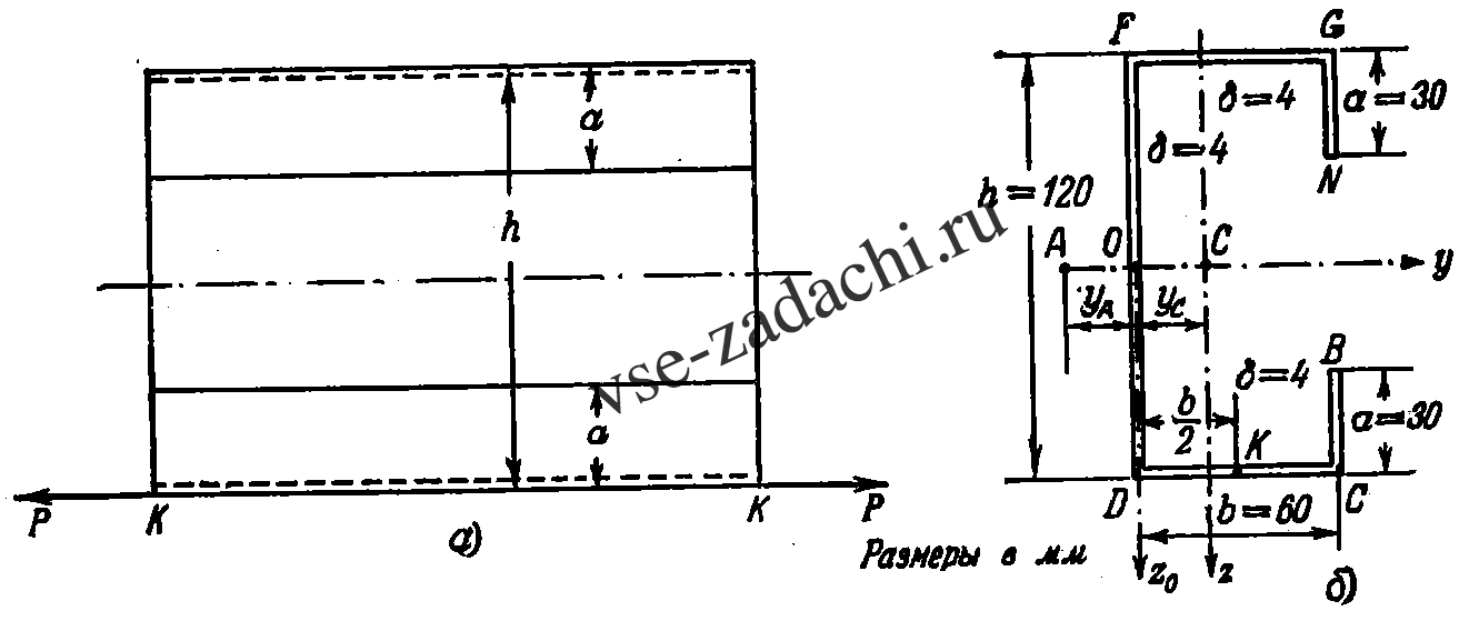 Задача 5-6-10-16 | Сопротивление материалов