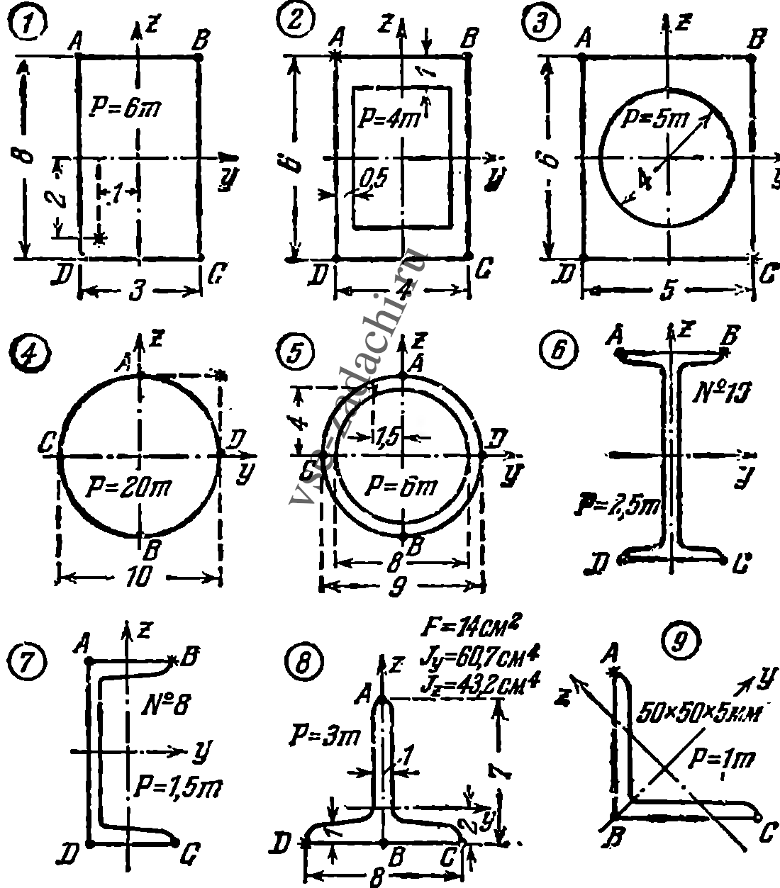 Задача 5-6-2-48 | Сопротивление материалов